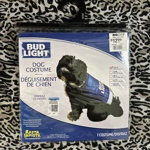 Bud Light Alcohol Dog Pet  XS /SM Halloween Party Costume ! NWT